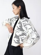 【ラシュッド/LASUD】のリーフエンブロイダリーレースブルゾン オフホワイト|ID: prp329100004599257 ipo3291000000032693524