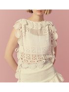 【リリーブラウン/Lily Brown】のクロシェニットトップス WHT[001]|ID: prp329100004599259 ipo3291000000032693537