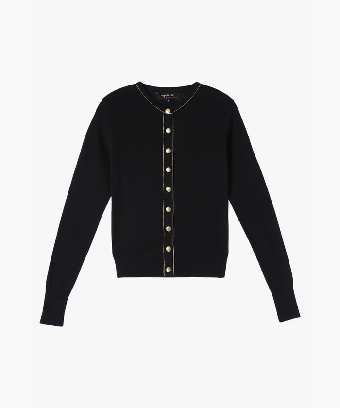 【アニエスベー ファム/agnes b. FEMME】のコットン 長袖 カーディガン Swinga インテリア・キッズ・メンズ・レディースファッション・服の通販 founy(ファニー) https://founy.com/ ファッション Fashion レディースファッション Ladies' Fashion Online トップス・カットソー Tops/Tshirt カーディガン Cardigans カーディガン Cardigan フランス France 定番 Standard 長袖 Long Sleeve |ID: prp329100004599261 ipo3291000000032693547