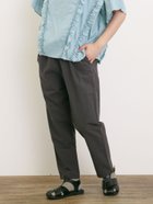 【サマンサモスモス/Samansa Mos2】の【クールコットン】柄アソートテーパードパンツ ≪M/Lサイズ≫ 人気、トレンドファッション・服の通販 founy(ファニー) ファッション Fashion レディースファッション Ladies' Fashion Online パンツ Pants thumbnail チャコールグレー|ID: prp329100004599275 ipo3291000000032693624
