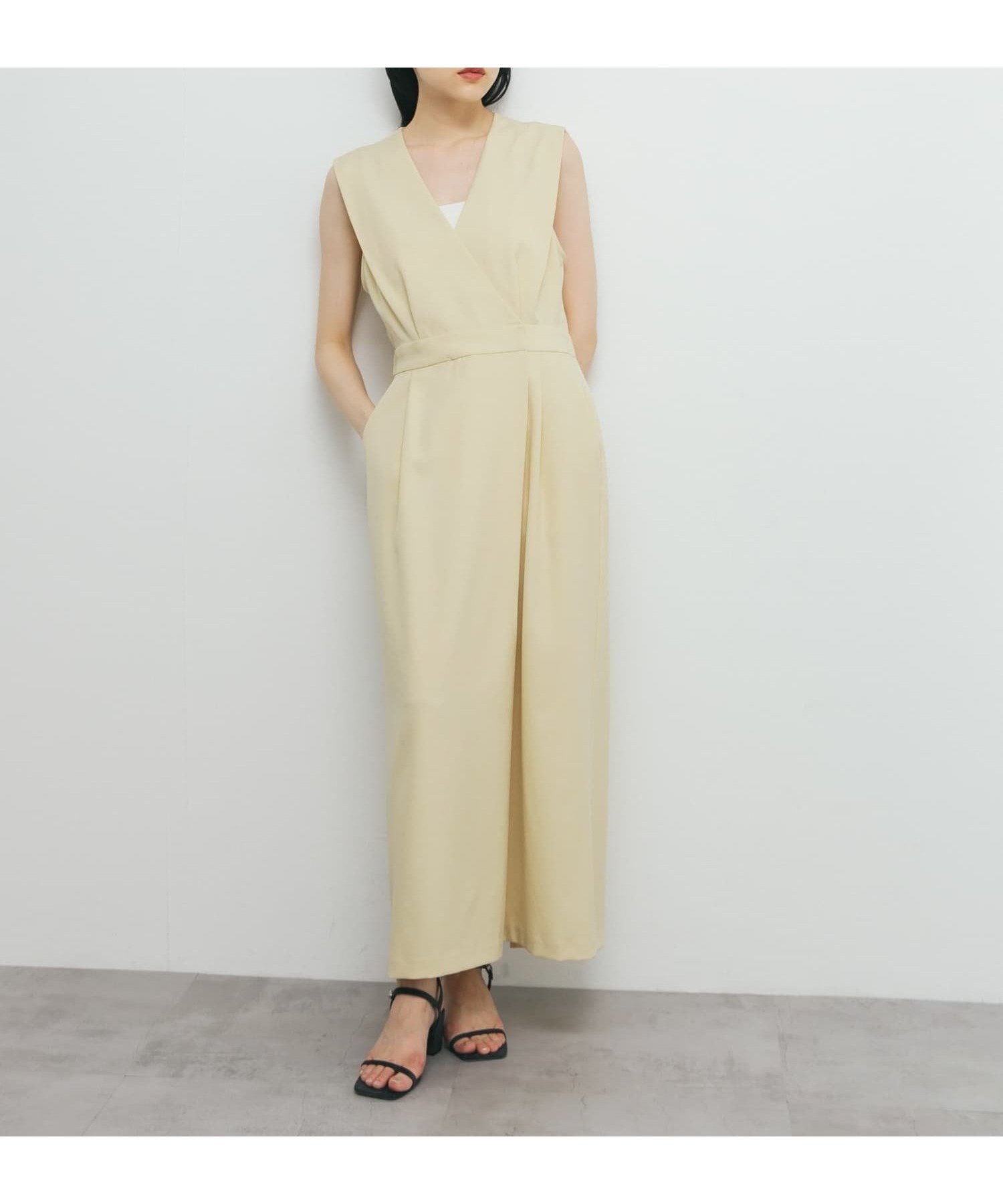 【ケービーエフ/KBF / URBAN RESEARCH】のカシュクールラップジャンパースカート インテリア・キッズ・メンズ・レディースファッション・服の通販 founy(ファニー) 　ファッション　Fashion　レディースファッション　Fashion for Women　スカート　Skirts　2025年　2025　2025春夏・S/S　Spring/Summer 2025 SS25　夏　Summer　S/S・春夏　SS, Spring/Summer, Warm Season　CUSTARD|ID: prp329100004599601 ipo3291000000033102173