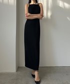 【ジュノア/JUNOAH】のLouere 【取り外し可能パット付き】アメスリストレッチキャミワンピース ブラック|ID: prp329100004599630 ipo3291000000032697342