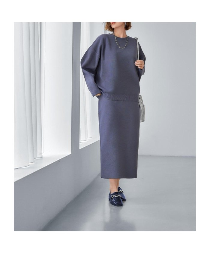 【スタイルデリ/STYLE DELI】の綿ACニットペンシルスカート インテリア・キッズ・メンズ・レディースファッション・服の通販 founy(ファニー) https://founy.com/ ファッション Fashion レディースファッション Fashion for Women スカート Skirts アクリル Acrylic Material 春 Spring コクーン Cocoon, Cocoon Silhouette 切替 Switching, Contrast Panel シンプル Simple, Minimal スリット Slit, Slit Detail セットアップ Set-Up, Coordinated Outfit ポケット Pocket, Pocket Detail ミドル Middle Length, Mid Height ループ Loop, Loop Knit S/S・春夏 SS, Spring/Summer, Warm Season 夏 Summer |ID: prp329100004599654 ipo3291000000032697467