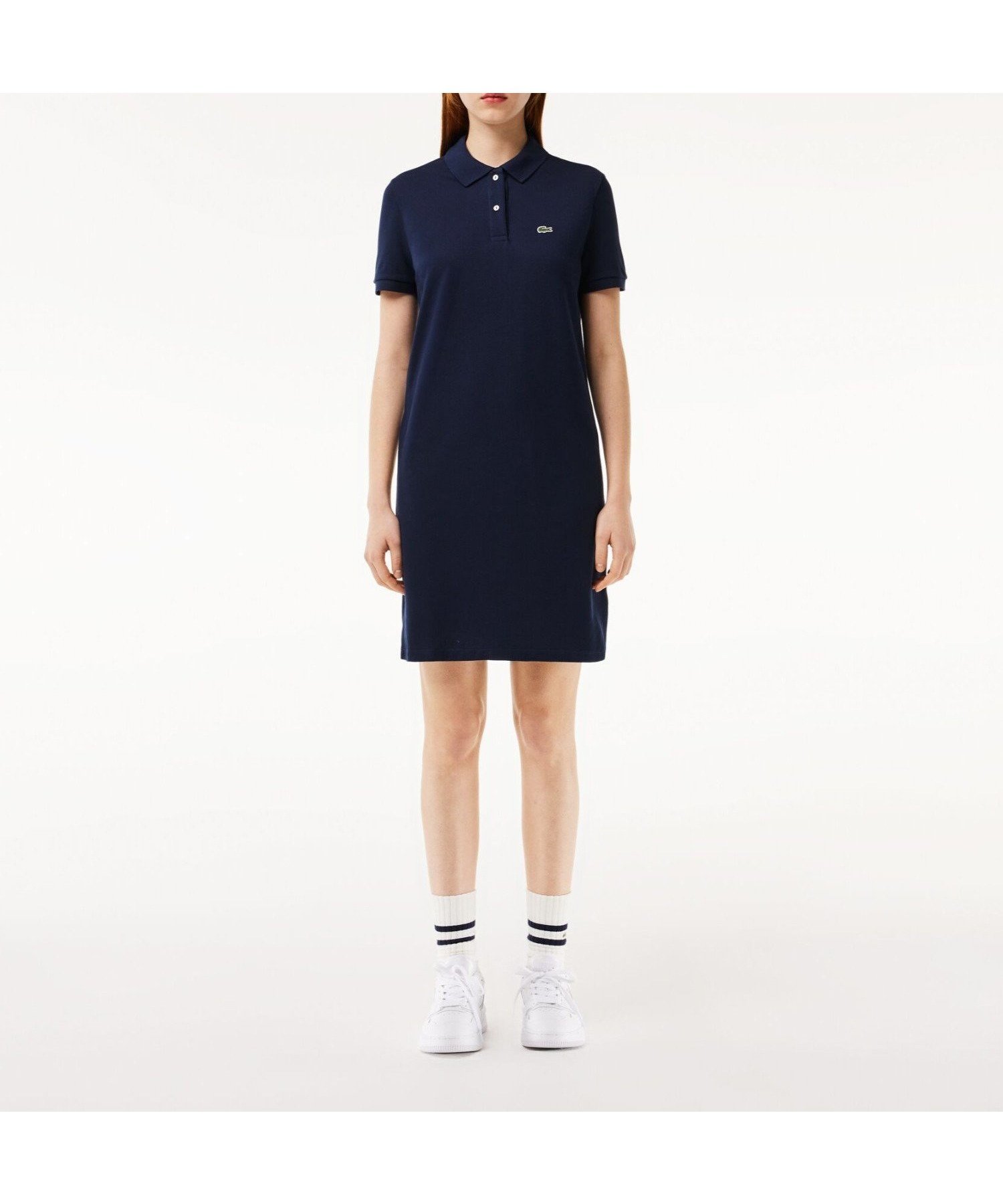 【ラコステ/LACOSTE】のベーシックポロドレス インテリア・キッズ・メンズ・レディースファッション・服の通販 founy(ファニー) 　ファッション　Fashion　レディースファッション　Fashion for Women　ワンピース　Dresses　フォーマル・パーティードレス・結婚式用ドレス　Elegant & Casual Dresses　エレガント 上品　Elegant　ドレス　Dress, One-Piece　ベーシック　Basic, Essential　ポロシャツ　Polo Shirt, Collared Tee　定番　Standard, Basic Item　鹿の子　Piqué, Kanoko Fabric　ネイビー|ID: prp329100004599657 ipo3291000000032750827