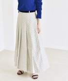 【シップス フォー ウィメン/SHIPS】のquaranciel 洗濯機可能 フロッキー ドット ストライプ フレア スカート ライトグレー|ID: prp329100004599677 ipo3291000000032697629