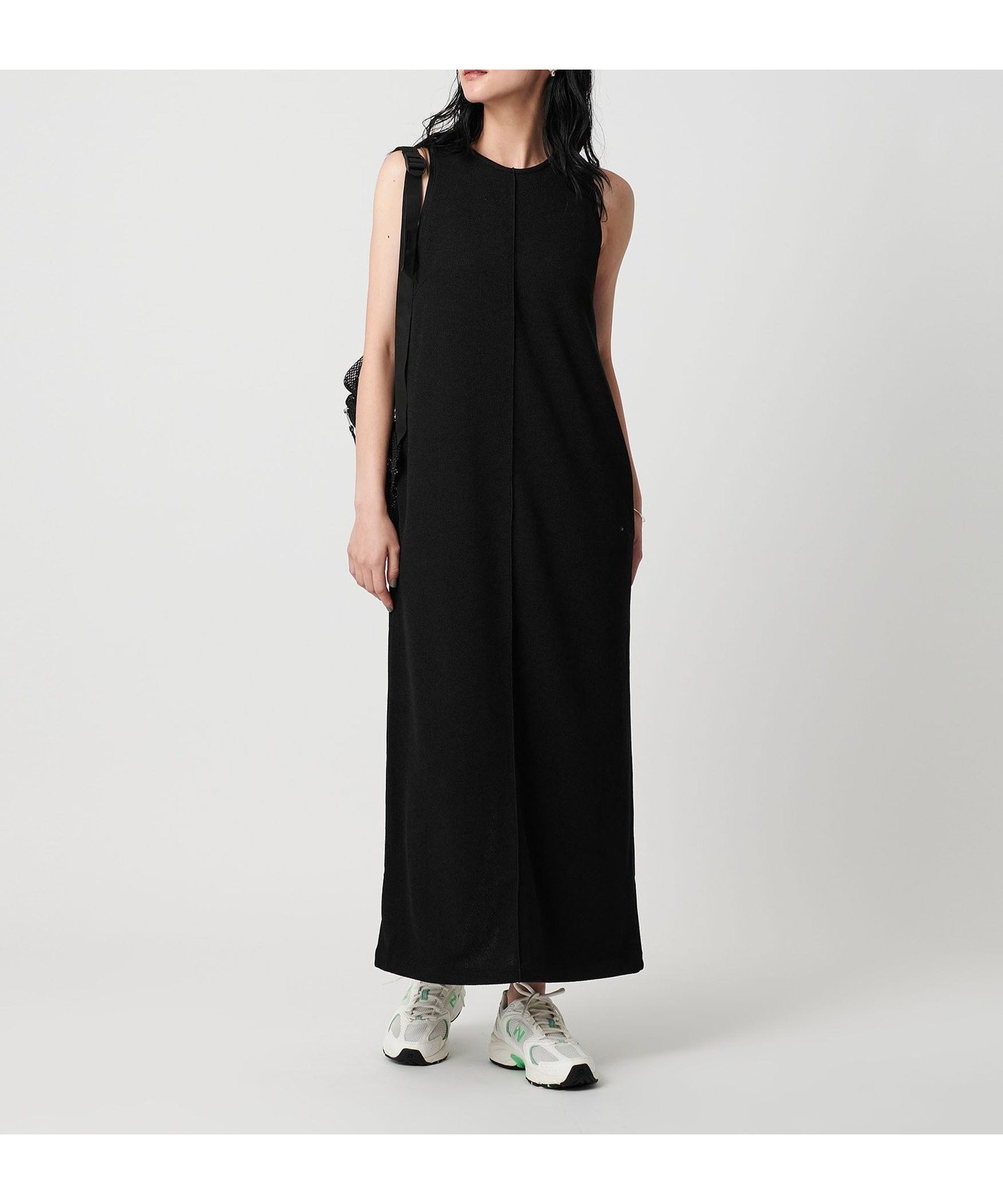 【ビューティ&ユース ユナイテッドアローズ/BEAUTY&YOUTH / UNITED ARROWS】のポリエステルアメリカンスリーブワンピース インテリア・キッズ・メンズ・レディースファッション・服の通販 founy(ファニー) 　ファッション　Fashion　レディースファッション　Fashion for Women　ワンピース　Dresses　ジャケット　Jacket, Outerwear　ダブル　Double, Double-Breasted　フェイス　Face, Facial Design　フロント　Front, Front Design　ポケット　Pocket, Pocket Detail　メランジ　Melange, Mixed Yarn　夏　Summer　BLACK|ID: prp329100004599720 ipo3291000000032735257