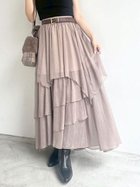 【リリーブラウン/Lily Brown】のブライトシアースカート 人気、トレンドファッション・服の通販 founy(ファニー) ファッション Fashion レディースファッション Ladies' Fashion Online スカート Skirt ティアードスカート Tiered Skirt バランス Balance ブライト Bright ヘムライン Hemline ランダム Random エレガント 上品 Elegant thumbnail MOC[056]|ID: prp329100004599755 ipo3291000000032698109