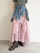 【リリーブラウン/Lily Brown】のブライトシアースカート 人気、トレンドファッション・服の通販 founy(ファニー) ファッション Fashion レディースファッション Ladies' Fashion Online スカート Skirt ティアードスカート Tiered Skirt バランス Balance ブライト Bright ヘムライン Hemline ランダム Random エレガント 上品 Elegant thumbnail PNK[066]|ID: prp329100004599755 ipo3291000000032698111