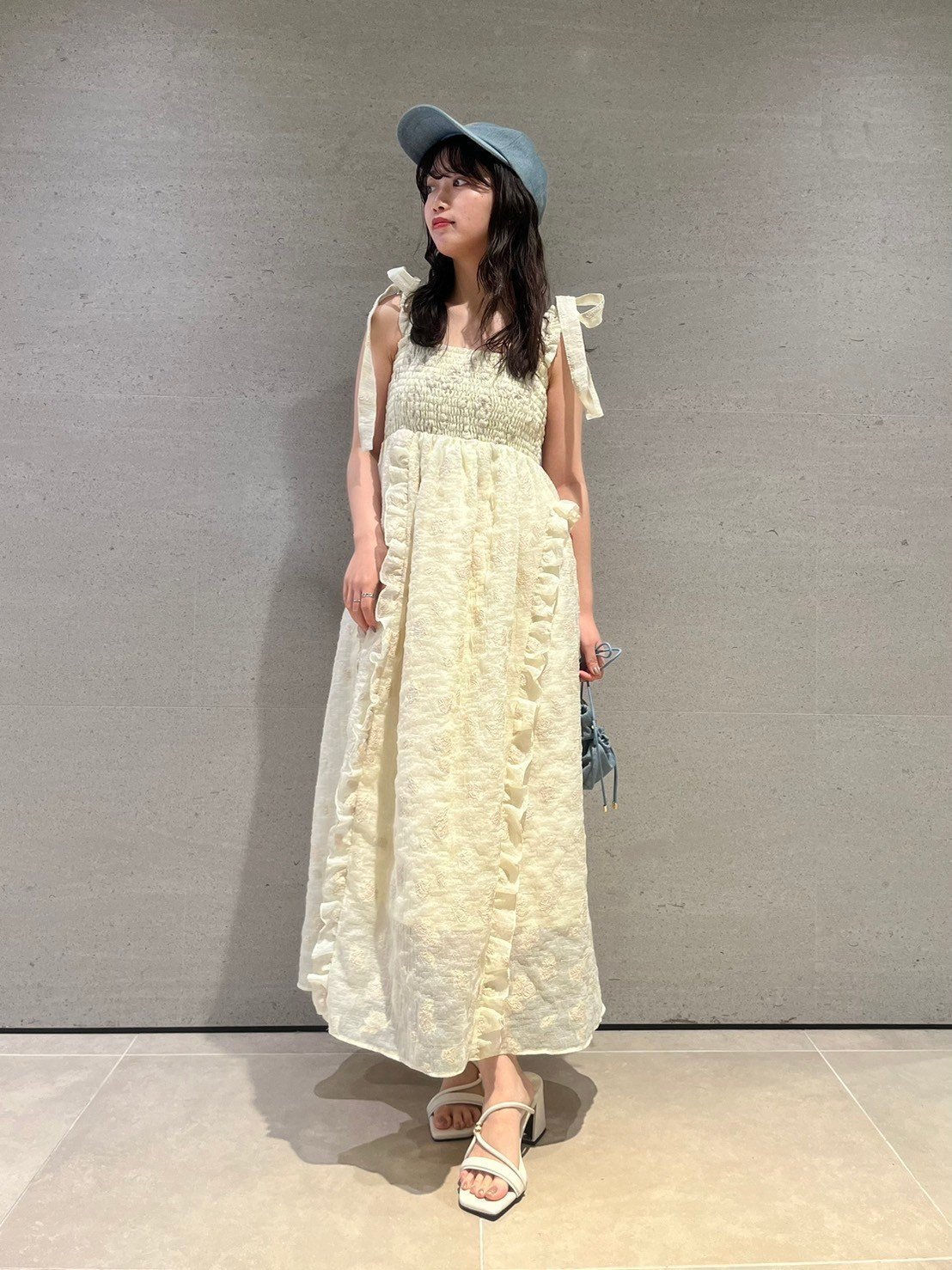 【リリーブラウン/Lily Brown】のシアージャカードフリルリボンワンピース インテリア・キッズ・メンズ・レディースファッション・服の通販 founy(ファニー) 　ファッション　Fashion　レディースファッション　Fashion for Women　ワンピース　Dresses　アシンメトリー　Asymmetrical Style　イエロー　Yellow　ガーリー　Girly, Feminine Style　シャーリング　Shirring, Ruched　ショルダー　Shoulder, Shoulder Strap　フィット　Fit, Slim Fit　フリル　Frill, Ruffle　リボン　Ribbon, Bow　YEL[032]|ID: prp329100004599758 ipo3291000000032752270