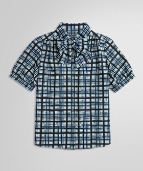 【ブルックス ブラザーズ/Brooks Brothers】のポリエステル チェックプリント ソフトボウカラーブラウス 人気、トレンドファッション・服の通販 founy(ファニー) ファッション Fashion レディースファッション Ladies' Fashion Online トップス・カットソー Tops/Tshirt シャツ/ブラウス Shirts/Blouses コンパクト Compact セットアップ Set Up チェック Check プリント Print ポケット Pocket リボン Ribbon 半袖 Short Sleeve |ID:prp329100004599759