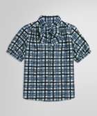 【ブルックス ブラザーズ/Brooks Brothers】のポリエステル チェックプリント ソフトボウカラーブラウス 人気、トレンドファッション・服の通販 founy(ファニー) ファッション Fashion レディースファッション Ladies' Fashion Online トップス・カットソー Tops/Tshirt シャツ/ブラウス Shirts/Blouses コンパクト Compact セットアップ Set Up チェック Check プリント Print ポケット Pocket リボン Ribbon 半袖 Short Sleeve thumbnail ブルー|ID: prp329100004599759 ipo3291000000032698158