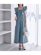 【リリーブラウン/Lily Brown】のボリュームフリルバリエーションワンピース 人気、トレンドファッション・服の通販 founy(ファニー) ファッション Fashion レディースファッション Ladies' Fashion Online ワンピース Dress インディゴ Indigo スクエア Square スリット Slit フェミニン Feminine フリル Frills フロント Front thumbnail LBLU[081]|ID: prp329100004599772 ipo3291000000032698271