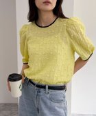 【その他のブランド/Other】のシアージャガードパイピング半袖ブラウス イエロー|ID: prp329100004599787 ipo3291000000032698410
