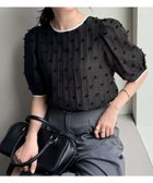 【その他のブランド/Other】のシアージャガードパイピング半袖ブラウス ブラック|ID: prp329100004599787 ipo3291000000032698412