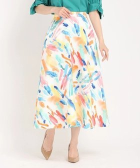 【ストロベリーフィールズ/STRAWBERRY FIELDS】のカラフルジャンクション スカート 人気、トレンドファッション・服の通販 founy(ファニー) ファッション Fashion レディースファッション Ladies' Fashion Online スカート Skirt カラフル Colorful プリント Print メッシュ Mesh エレガント 上品 Elegant |ID:prp329100004599802