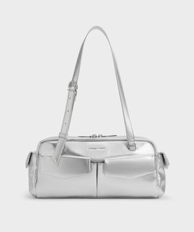 【チャールズ アンド キース/CHARLES & KEITH】のRachel レイチェル イロンゲイテッドマルチポケットショルダーバッグ 人気、トレンドファッション・服の通販 founy(ファニー) ファッション Fashion レディースファッション Fashion for Women バッグ Bags セパレート Separate, Two-Piece フロント Front, Front Design ポケット Pocket, Pocket Detail 今季 This Season, Current Season |ID:prp329100004599803