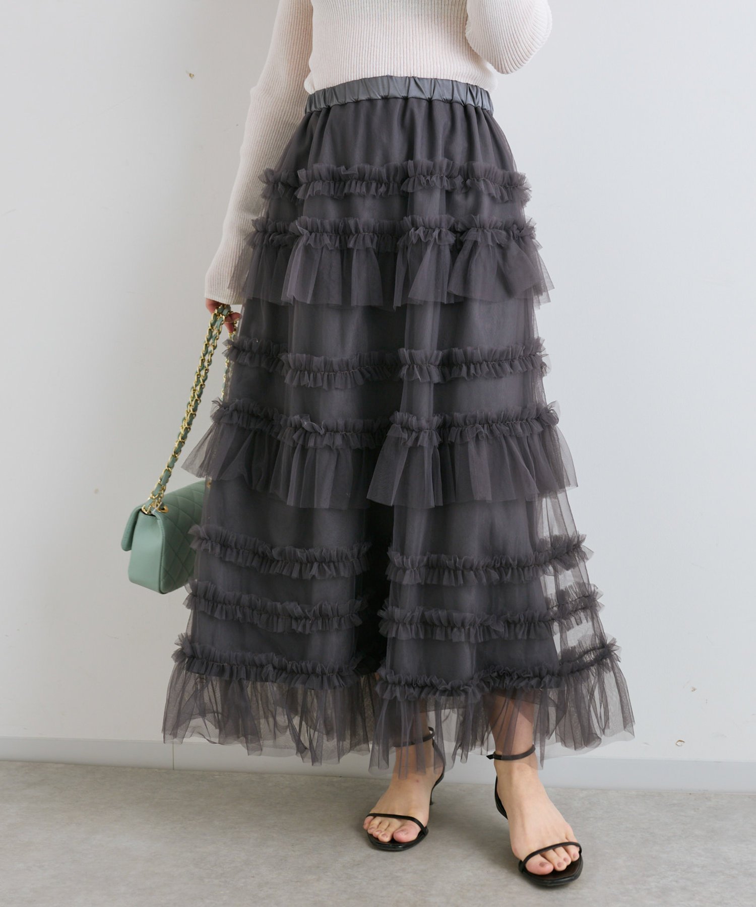 【ラブティックボンボン/La boutique BonBon】の【ふんわり 揺れ感】チュールティアードフリルスカート 人気、トレンドファッション・服の通販 founy(ファニー) 　ファッション　Fashion　レディースファッション　Fashion for Women　スカート　Skirts　おすすめ　Recommended / Our Picks　カットソー　Cut and Sewn Top　ギャザー　Gathered, Ruffled　シアー　Sheer, See-Through　スニーカー　Sneakers, Trainers　チュール　Tulip, Tulip Motif　ティアードスカート　Tiered Skirt, Flounced Skirt　トレンド　Trend, Trending Now　フリル　Frill, Ruffle　ペチコート　Petticoat, Underskirt　ポケット　Pocket, Pocket Detail　 other-1|ID: prp329100004599813 ipo3291000000032724554