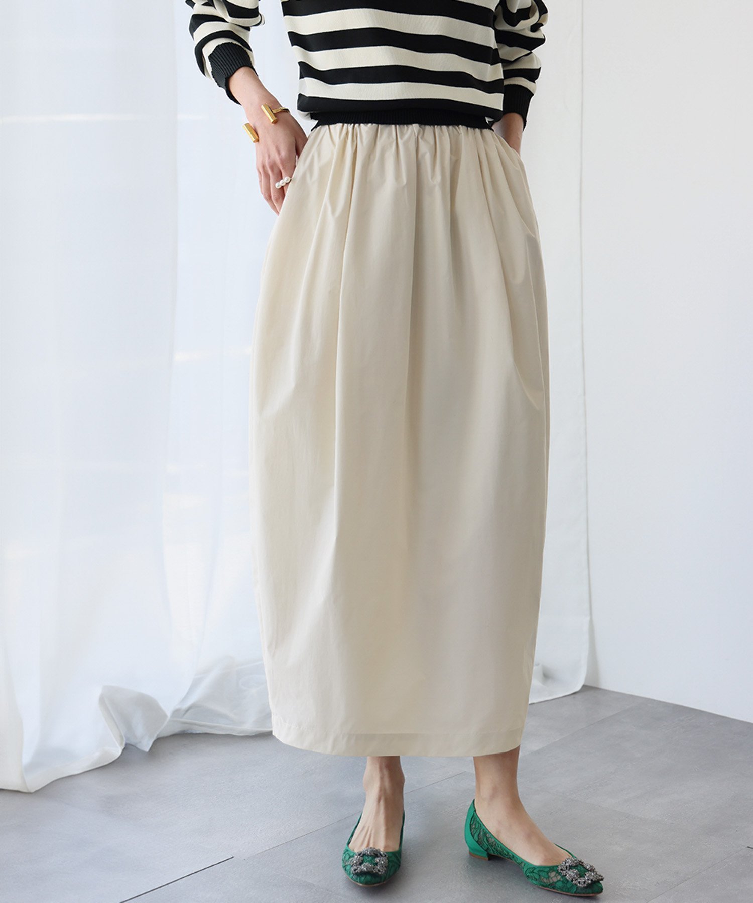 【ガール/GIRL】のバックスリットコクーンスカート インテリア・キッズ・メンズ・レディースファッション・服の通販 founy(ファニー) 　ファッション　Fashion　レディースファッション　Ladies' Fashion Online　スカート　Skirt　バッグ　Bag　おすすめ　Recommend　シンプル　Simple　IV|ID: prp329100004599828 ipo3291000000032698912