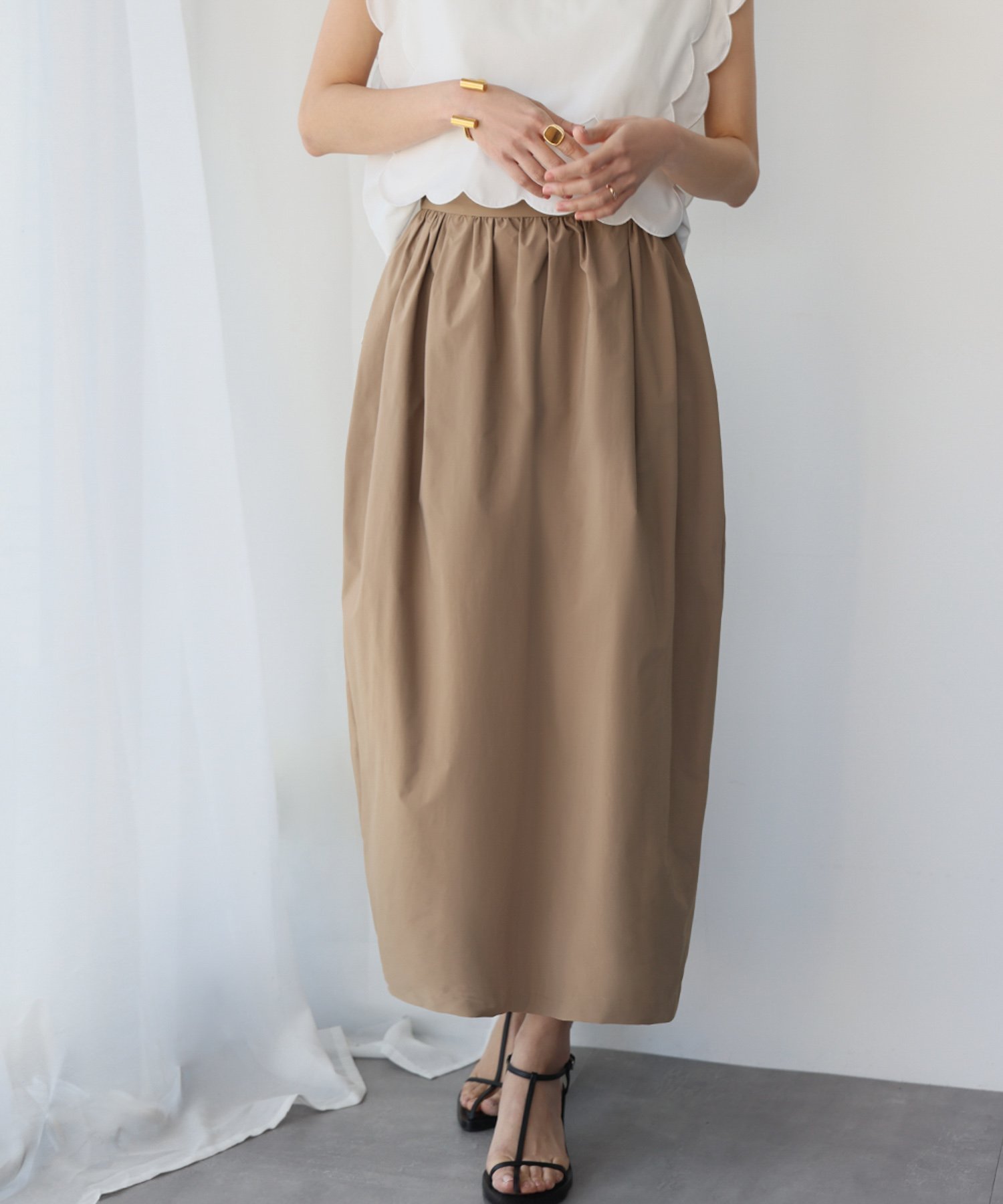 【ガール/GIRL】のバックスリットコクーンスカート インテリア・キッズ・メンズ・レディースファッション・服の通販 founy(ファニー) 　ファッション　Fashion　レディースファッション　Ladies' Fashion Online　スカート　Skirt　バッグ　Bag　おすすめ　Recommend　シンプル　Simple　MO|ID: prp329100004599828 ipo3291000000032698916