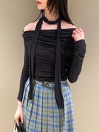 【ファーファー/FURFUR】のドレープアシメトップス 人気、トレンドファッション・服の通販 founy(ファニー) ファッション Fashion レディースファッション Ladies' Fashion Online トップス・カットソー Tops/Tshirt ドレープ Drape エレガント 上品 Elegant thumbnail BLK[009]|ID: prp329100004599838 ipo3291000000032698962