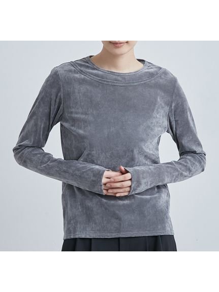 【ミースロエ/MIESROHE】のチュールフロッキーTOPS インテリア・キッズ・メンズ・レディースファッション・服の通販 founy(ファニー) 　雑誌掲載アイテム　Magazine Items　ファッション雑誌　Fashion Magazines　ストーリィ　STORY　ファッション　Fashion　レディースファッション　Ladies' Fashion Online　トップス・カットソー　Tops/Tshirt　3月号　March Issue　4月号　April Issue　シンプル　Simple　エレガント 上品　Elegant　雑誌　Magazine　GRY[006]|ID: prp329100004599843 ipo3291000000032698991