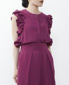 【ティアラ/Tiara】のサイドフリルブラウス 人気、トレンドファッション・服の通販 founy(ファニー) ファッション Fashion レディースファッション Ladies' Fashion Online トップス・カットソー Tops/Tshirt シャツ/ブラウス Shirts/Blouses サテン Satin ドレープ Drape ノースリーブ No Sleeve フリル Frills 夏 Summer thumbnail パープル|ID: prp329100004599862 ipo3291000000032699206