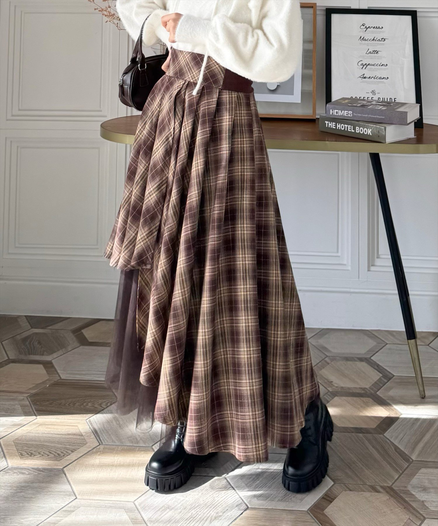 【クリア/clear】のピーチ起毛チュールドッキングアシンメトリースカート インテリア・キッズ・メンズ・レディースファッション・服の通販 founy(ファニー) 　ファッション　Fashion　レディースファッション　Ladies' Fashion Online　スカート　Skirt　おすすめ　Recommend　チュール　Tulle　トレンド　Trend　ドッキング　Docking　ピーチ　Peach　フェミニン　Feminine　フレア　Flare　BRCH|ID: prp329100004599871 ipo3291000000032699283