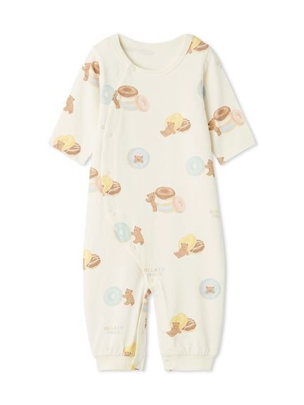 【ジェラート ピケ/gelato pique / KIDS】の【BABY】ドーナツベア柄2wayオール インテリア・キッズ・メンズ・レディースファッション・服の通販 founy(ファニー) https://founy.com/ ファッション Fashion キッズファッション Fashion for Kids |ID: prp329100004599890 ipo3291000000032740103