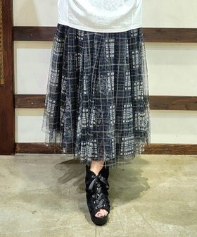 【アクシーズファム/axes femme】のチェック柄フレアスカート 人気、トレンドファッション・服の通販 founy(ファニー) ファッション Fashion レディースファッション Fashion for Women スカート Skirts Aライン・フレアスカート A-Line & Flared Skirts おすすめ Recommended / Our Picks チェック Check, Plaid, Tartan チュール Tulip, Tulip Motif デニム Denim, Jeans Material フェミニン Feminine, Girly フレア Flare, Flared |ID:prp329100004599915
