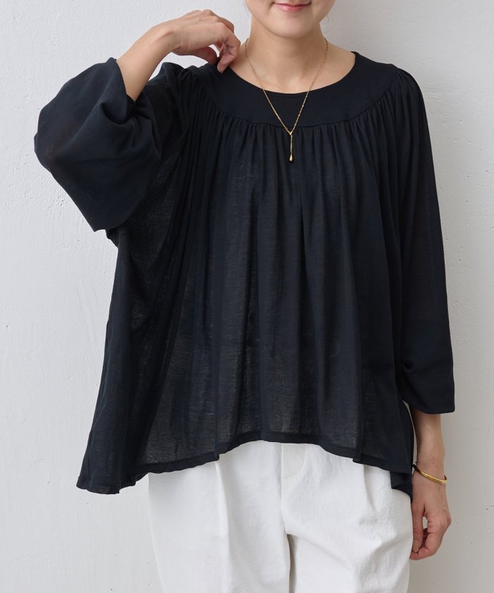 【その他のブランド/Other】のシアーギャザーカットソー インテリア・キッズ・メンズ・レディースファッション・服の通販 founy(ファニー) https://founy.com/ ファッション Fashion レディースファッション Ladies' Fashion Online トップス・カットソー Tops/Tshirt カットソー Cut and Sewn おすすめ Recommend カットソー Cut And Sew ギャザー Gather シアー Sheer シンプル Simple |ID: prp329100004599922 ipo3291000000032699661
