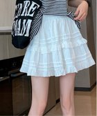 【チェルカ/CERCA】のNia/Nia(ニア)/インナーパンツ付き レイヤードフリルスカート 人気、トレンドファッション・服の通販 founy(ファニー) ファッション Fashion レディースファッション Fashion for Women スカート Skirts インナー Innerwear thumbnail ホワイト|ID: prp329100004599925 ipo3291000000032699676