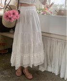 【チェルカ/CERCA】のNia/Nia(ニア)/フレンチガーリー レイヤードロングスカート 人気、トレンドファッション・服の通販 founy(ファニー) ファッション Fashion レディースファッション Fashion for Women スカート Skirts ロングスカート Long Skirts / Maxi & Midi Skirts thumbnail ホワイト|ID: prp329100004599926 ipo3291000000032699687