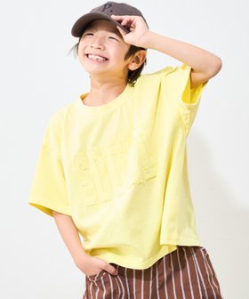 【チャオパニックティピー/CIAOPANIC TYPY / KIDS】の【KIDS】ピグメント加工オーバーロゴTEE 人気、トレンドファッション・服の通販 founy(ファニー) ファッション Fashion キッズファッション Fashion for Kids おすすめ Recommended / Our Picks インナー Innerwear サロペット Overalls, Salopette ショート Short, Short Length デニム Denim, Jeans Material フリル Frill, Ruffle プチプライス・低価格 Affordable / Budget Price |ID:prp329100004599948