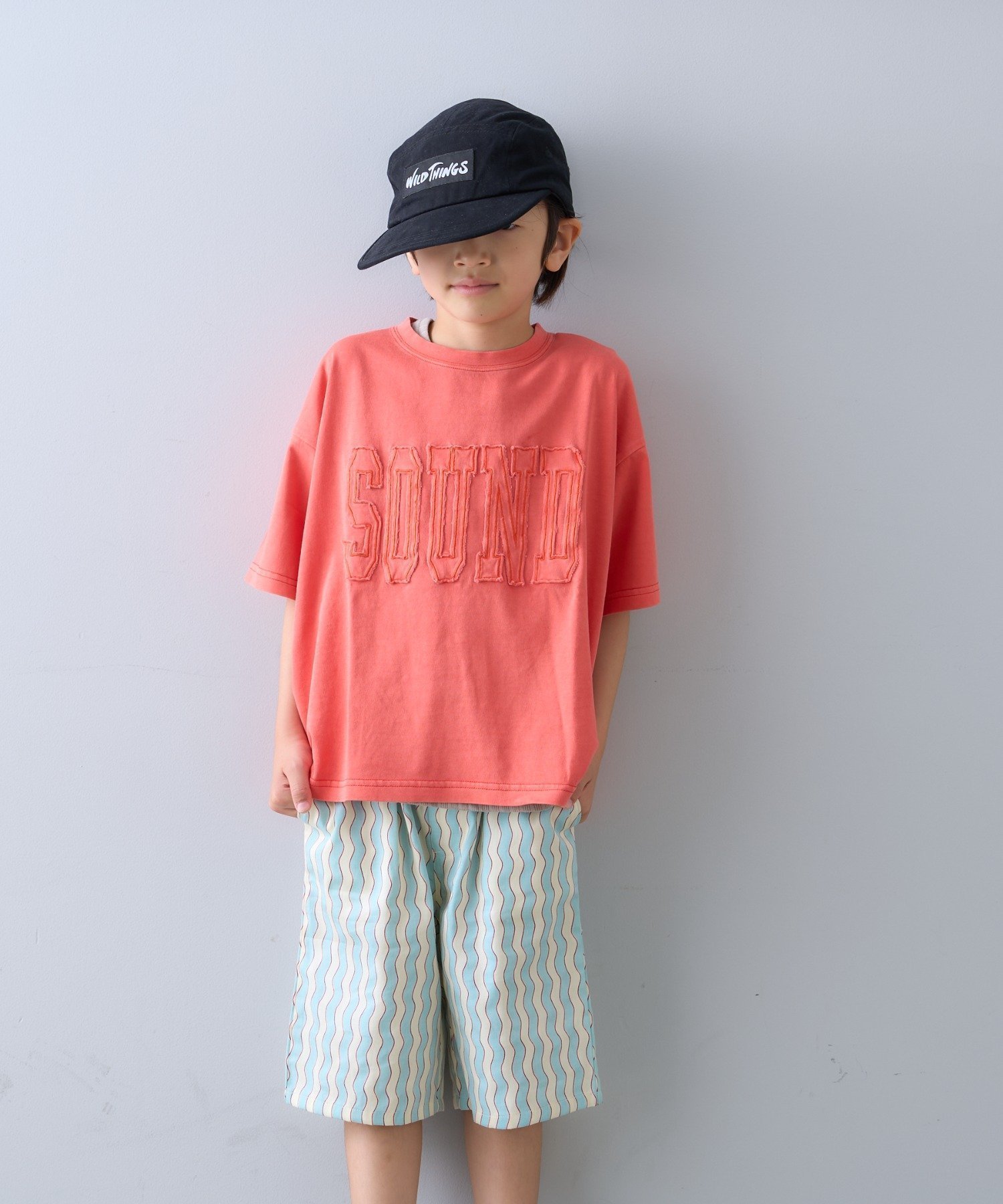 【チャオパニックティピー/CIAOPANIC TYPY / KIDS】の【KIDS】ピグメント加工オーバーロゴTEE インテリア・キッズ・メンズ・レディースファッション・服の通販 founy(ファニー) 　ファッション　Fashion　キッズファッション　Fashion for Kids　おすすめ　Recommended / Our Picks　インナー　Innerwear　サロペット　Overalls, Salopette　ショート　Short, Short Length　デニム　Denim, Jeans Material　フリル　Frill, Ruffle　プチプライス・低価格　Affordable / Budget Price　レッド|ID: prp329100004599948 ipo3291000000032754005