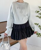 【クリア/clear】のインパン付きリボンバルーンミニスカート BK|ID: prp329100004599952 ipo3291000000032699919