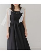 【スナイデル/SNIDEL】のデコルテレースワンピース BLK[009]|ID:prp329100004599961