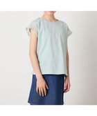 【アー ヴェー ヴェー/a.v.v / KIDS】の【接触冷感/ジメジメ対策】 100-160 シアーギンガムフレアスリーブTシャツ グリーン|ID: prp329100004599967 ipo3291000000032700044