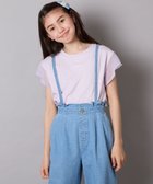 【アー ヴェー ヴェー/a.v.v / KIDS】の【接触冷感/ジメジメ対策】 100-160 シアーギンガムフレアスリーブTシャツ ラベンダー|ID: prp329100004599967 ipo3291000000032700046