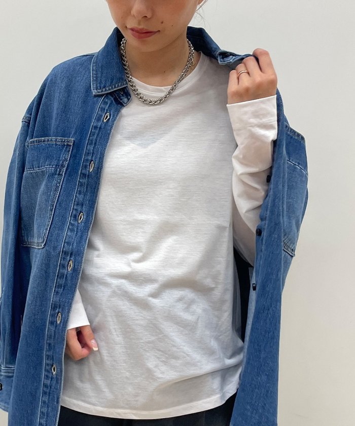 【その他のブランド/Other】のクルーネック天竺カットソー インテリア・キッズ・メンズ・レディースファッション・服の通販 founy(ファニー) https://founy.com/ ファッション Fashion メンズファッション Men's Style Online トップス・カットソー Tops/Tshirt/Men インナー Inner カットソー Cut And Sew スリム Slim ベスト Vest ロング Long |ID: prp329100004599969 ipo3291000000032700058