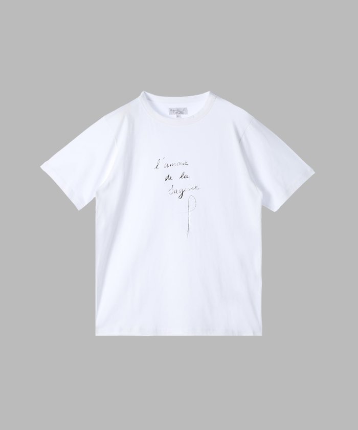 【アニエスベー ファム/agnes b. FEMME】のユニセックス コットン メッセージ 半袖 Tシャツ インテリア・キッズ・メンズ・レディースファッション・服の通販 founy(ファニー) https://founy.com/ ファッション Fashion レディースファッション Ladies' Fashion Online トップス・カットソー Tops/Tshirt シャツ/ブラウス Shirts/Blouses ロング / Tシャツ T-Shirts シンプル Simple プリント Print エレガント 上品 Elegant 半袖 Short Sleeve |ID: prp329100004599971 ipo3291000000032700070