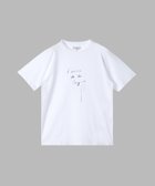 【アニエスベー ファム/agnes b. FEMME】のユニセックス コットン メッセージ 半袖 Tシャツ ホワイト|ID: prp329100004599971 ipo3291000000032700071