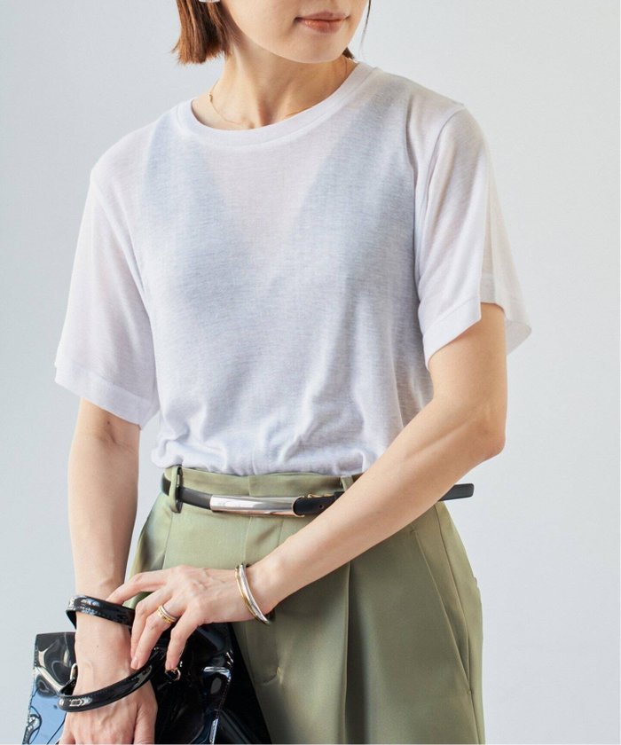 【イエナ/IENA】のドレープTシャツ インテリア・キッズ・メンズ・レディースファッション・服の通販 founy(ファニー) https://founy.com/ ファッション Fashion レディースファッション Ladies' Fashion Online トップス・カットソー Tops/Tshirt シャツ/ブラウス Shirts/Blouses ロング / Tシャツ T-Shirts 2025年 2025 2025春夏・S/S Ss,Spring/Summer,2025 カシミヤ Cashmere カッティング Cutting ドレープ Drape |ID: prp329100004599973 ipo3291000000032700082