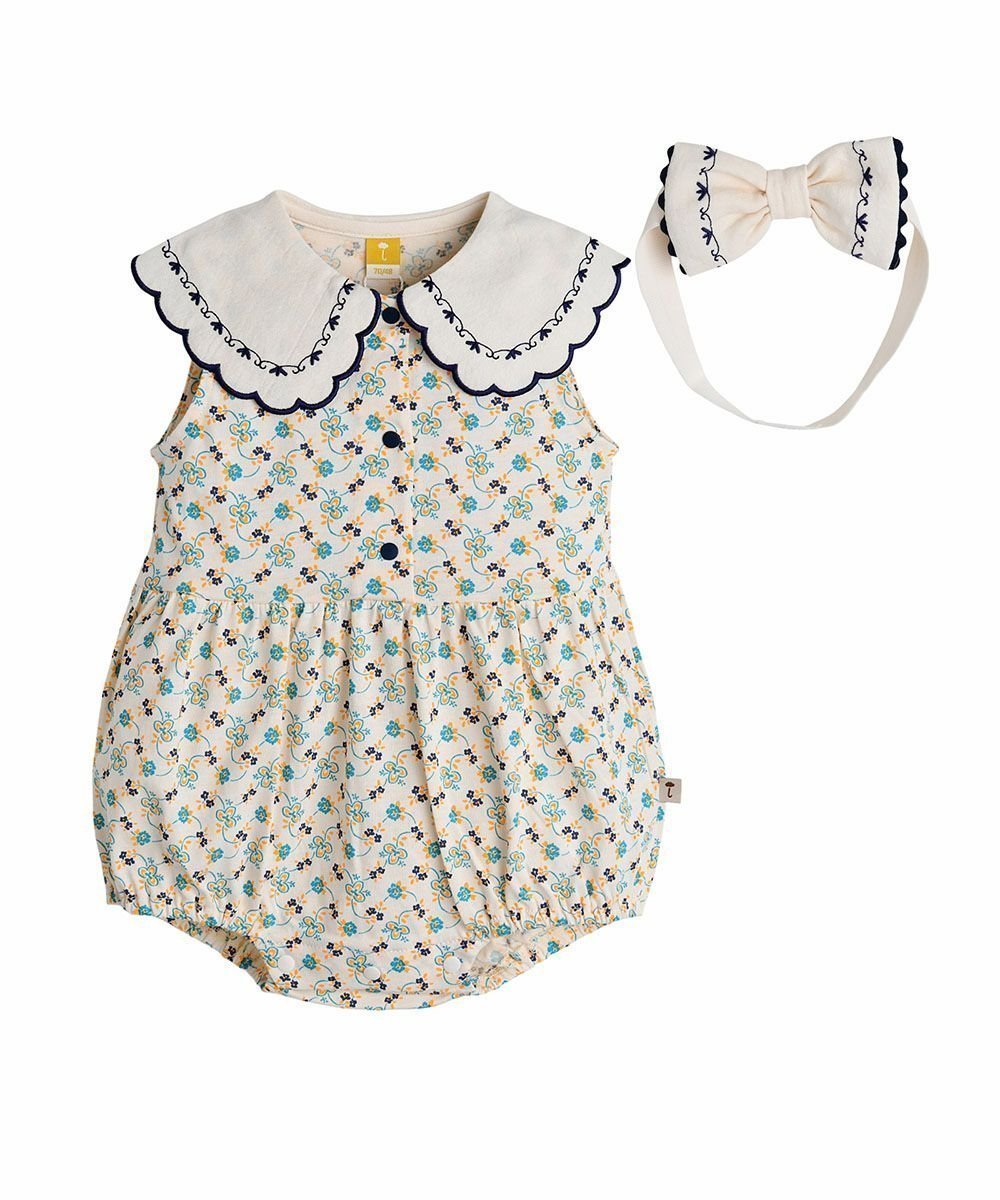 【モイモルン/moimoln / KIDS】の【2点セット】メイリーカバーオール ヘアバンド 人気、トレンドファッション・服の通販 founy(ファニー) 　ファッション　Fashion　キッズファッション　KIDS Children’s Clothing　おすすめ　Recommend　フラワー　Flower　 other-1|ID: prp329100004599974 ipo3291000000032700088