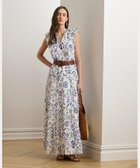 【ラルフローレン/RALPH LAUREN】のフローラル コットン ボイル ティアード マキシドレス 100ホワイト|ID: prp329100004599993 ipo3291000000032700270