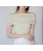 【ノエラ/Noela】のオフショルドレープカットソー ライトグリーン|ID: prp329100004600001 ipo3291000000032700313