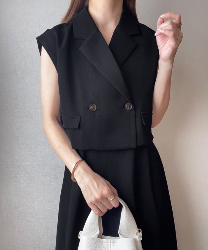 【ジュノア/JUNOAH】のFILLOU ベスト+ワンピース set インテリア・キッズ・メンズ・レディースファッション・服の通販 founy(ファニー) https://founy.com/ ファッション Fashion レディースファッション Ladies' Fashion Online アウター Coat Outerwear ベスト Vest |ID: prp329100004600002 ipo3291000000032700322