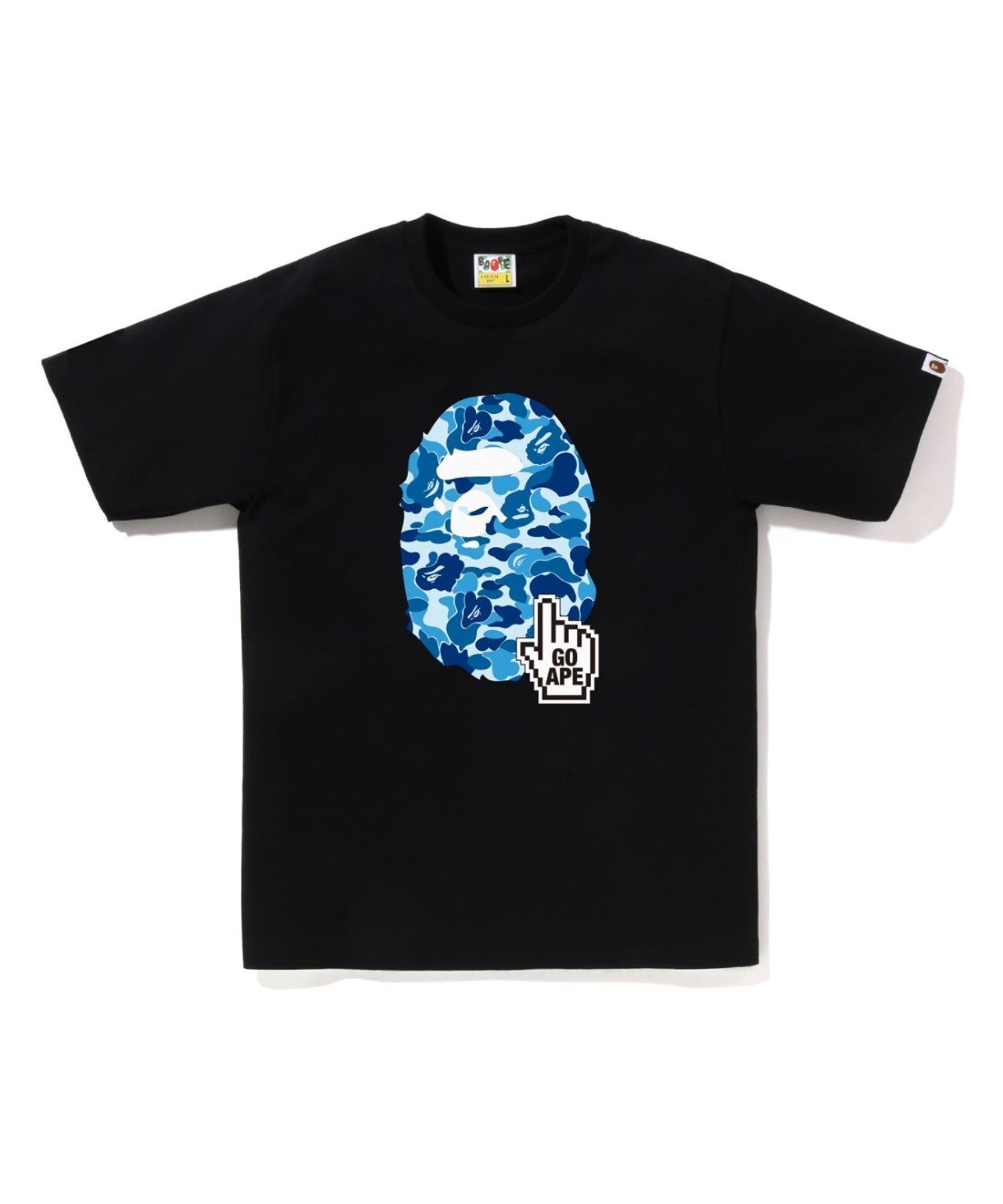 【その他のブランド/Other】のABC CAMO GO APE POINTER APE HEAD TEE BAPEC インテリア・キッズ・メンズ・レディースファッション・服の通販 founy(ファニー) 　ファッション　Fashion　メンズファッション　Fashion for Men　インナー　Innerwear　ショート　Short, Short Length　スリーブ　Sleeve, Long Sleeve / Short Sleeve　フロント　Front, Front Design　プリント　Print, Printed Pattern　ラバー　Rubber, Rubber Sole　BKxBL|ID: prp329100004600013 ipo3291000000032763189