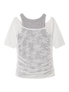【リリーブラウン/Lily Brown】のタンクレイヤードレーストップス 人気、トレンドファッション・服の通販 founy(ファニー) ファッション Fashion レディースファッション Ladies' Fashion Online トップス・カットソー Tops/Tshirt おすすめ Recommend イエロー Yellow インナー Inner タンク Tank フロント Front リボン Ribbon レース Race thumbnail WHT[001]|ID: prp329100004600029 ipo3291000000032700530