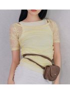 【リリーブラウン/Lily Brown】のタンクレイヤードレーストップス 人気、トレンドファッション・服の通販 founy(ファニー) ファッション Fashion レディースファッション Ladies' Fashion Online トップス・カットソー Tops/Tshirt おすすめ Recommend イエロー Yellow インナー Inner タンク Tank フロント Front リボン Ribbon レース Race thumbnail YEL[032]|ID: prp329100004600029 ipo3291000000032700533