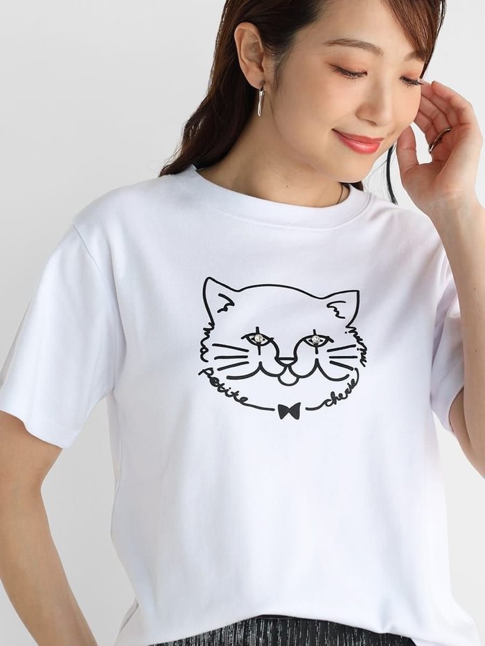 【ヴァン/Vin】のCATプリントTシャツ インテリア・キッズ・メンズ・レディースファッション・服の通販 founy(ファニー) https://founy.com/ ファッション Fashion レディースファッション Ladies' Fashion Online トップス・カットソー Tops/Tshirt シャツ/ブラウス Shirts/Blouses ロング / Tシャツ T-Shirts コンパクト Compact ビジュー Bijou プリント Print |ID: prp329100004600049 ipo3291000000032700723